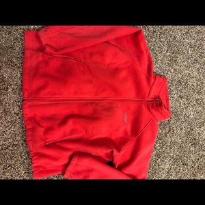 Salmon fleece zip jacket